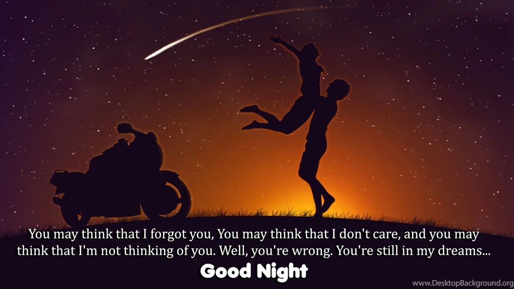 Love Couple Wishes Good Night With Quotes Hd Wallpapers