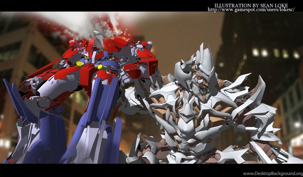 Free Widescreen Wallpaper, Megatron Ends Prime
