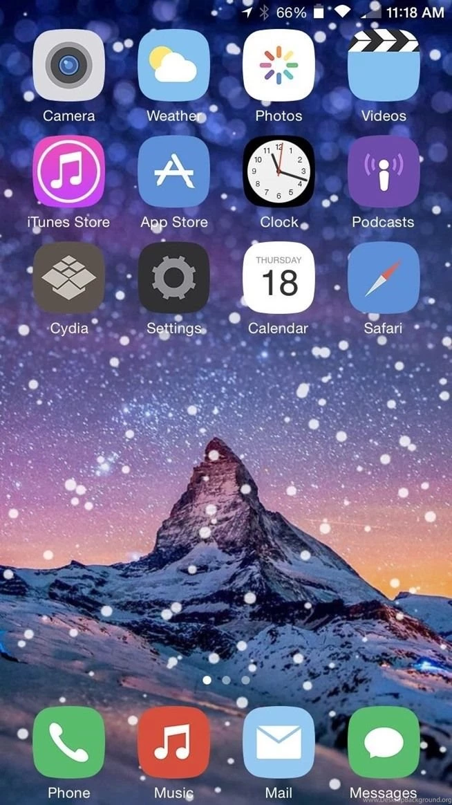 Theme Your IPhone's Home Screen With Falling Snow For The Winter ...