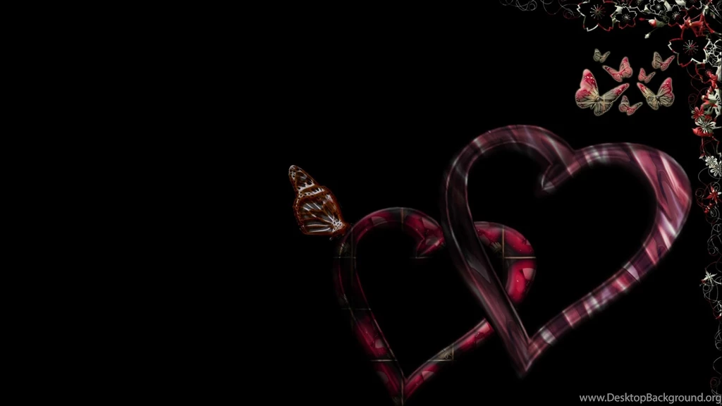 Download Wallpapers 1920x1080 Patterns, Lines, Heart, Black ...