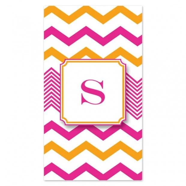 Pink And Orange Chevron Custom Cell Phone Home Screen