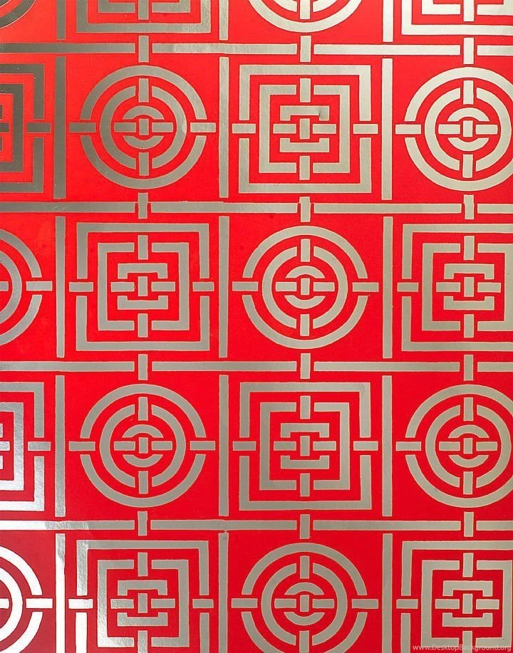 Geometric Wallpapers / Paper / Traditional   CIRCLES & SQUARES By ...