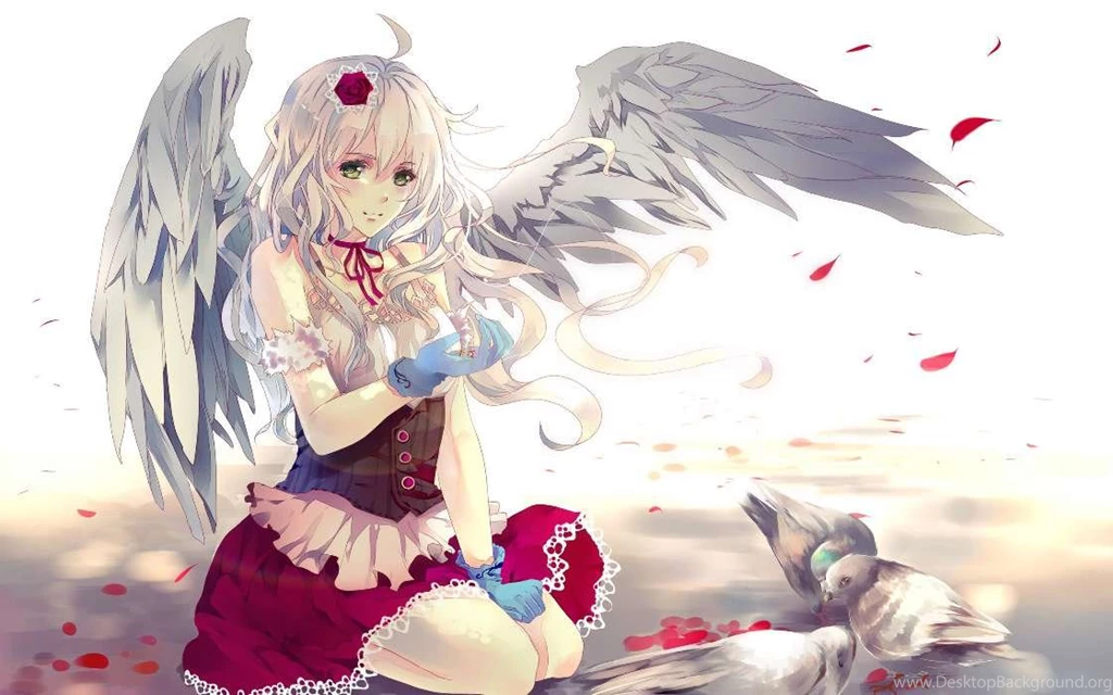 Download Mobile Wallpaper: Anime, Girls, Angels, Free. 34237.