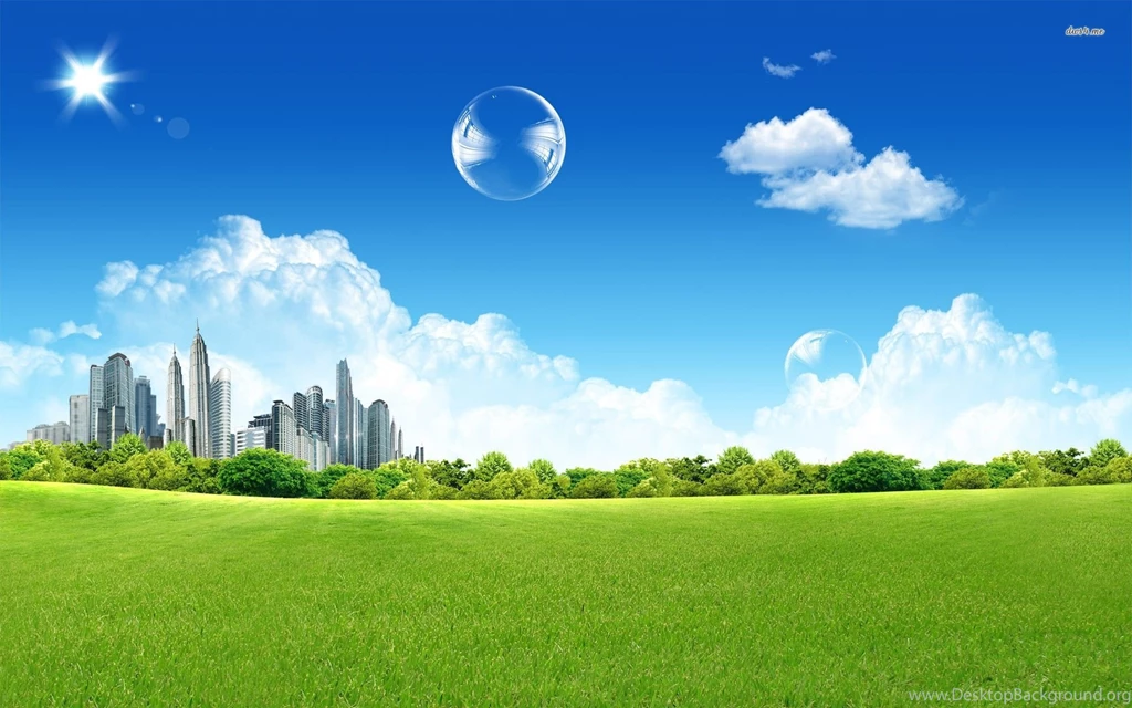 Bubbles Over The City Wallpapers Digital Art Wallpapers