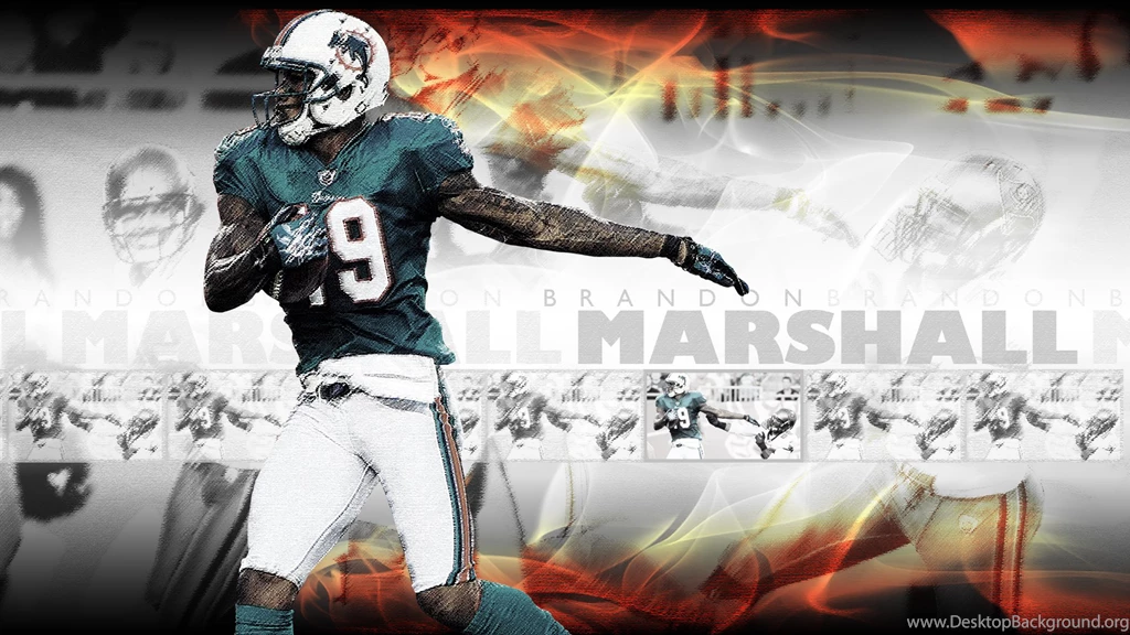 Miami Dolphins Brandon Marshall Wallpaper HD.png
