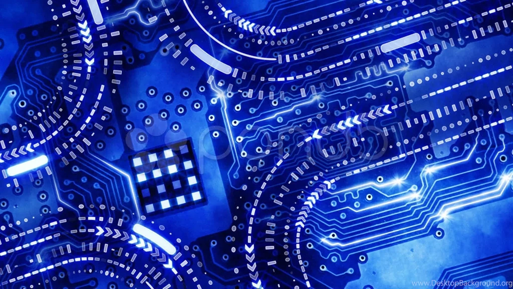 Blue Technology Circuit Board Backgrounds Loop. Stock Footage YouTube