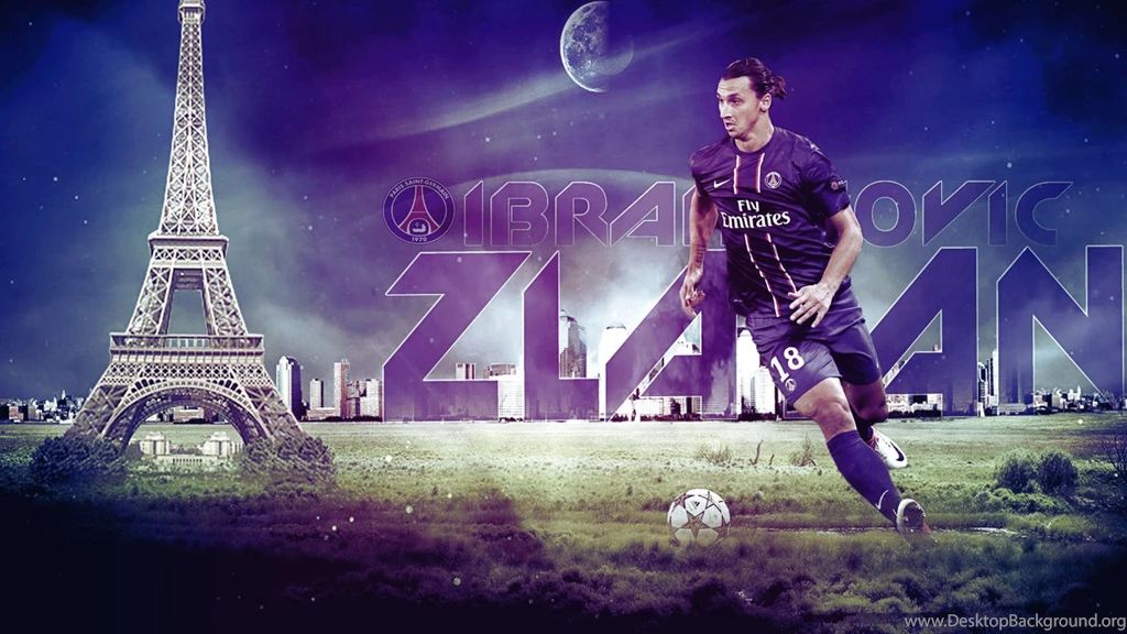 The Forward Of PSG Zlatan Ibrahimovic Is Made In Paris Wallpapers ...