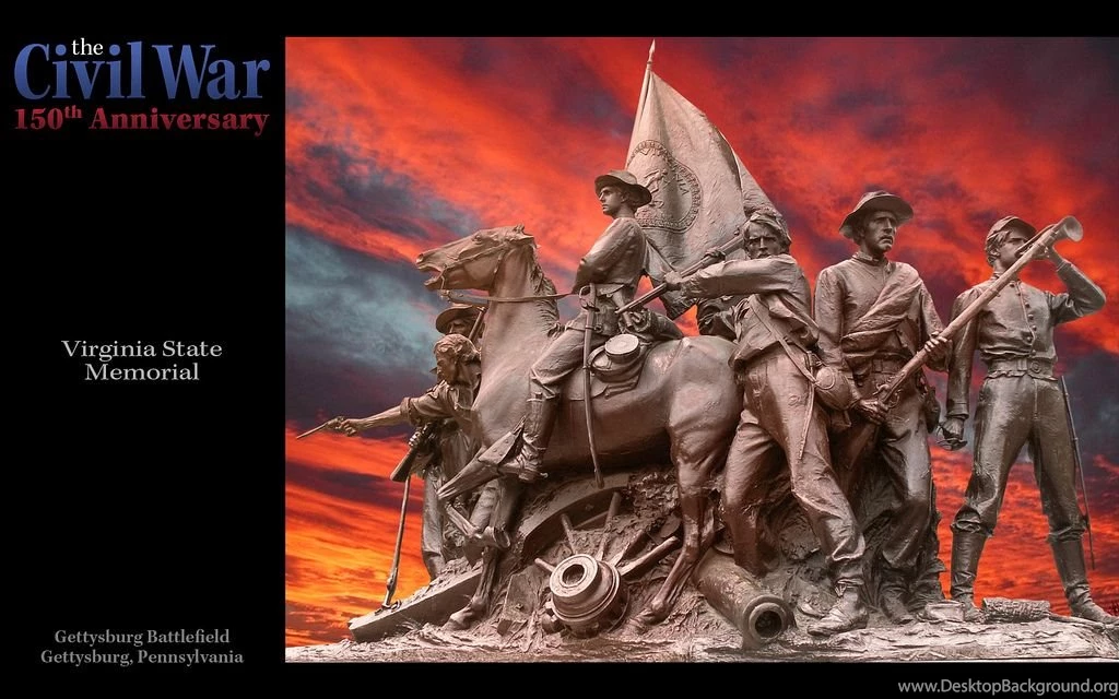 Gettysburg Battlefield: Virginia State Memorial ... The Civil ...