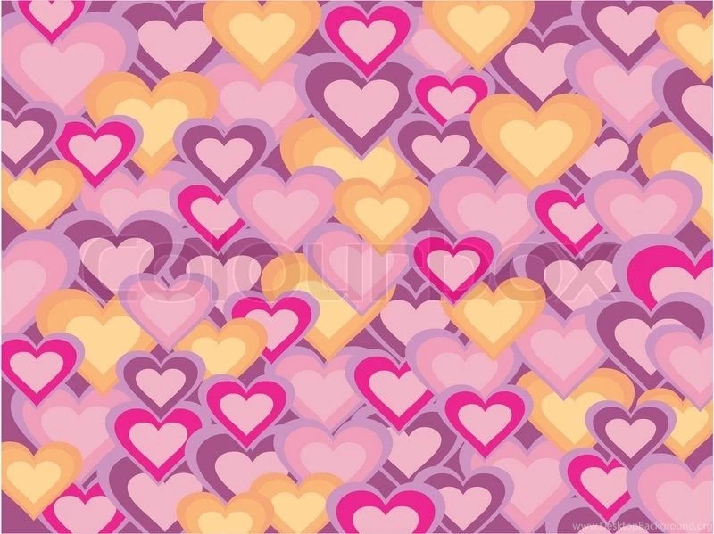 Colorful Hearts And Shapes Wallpapers