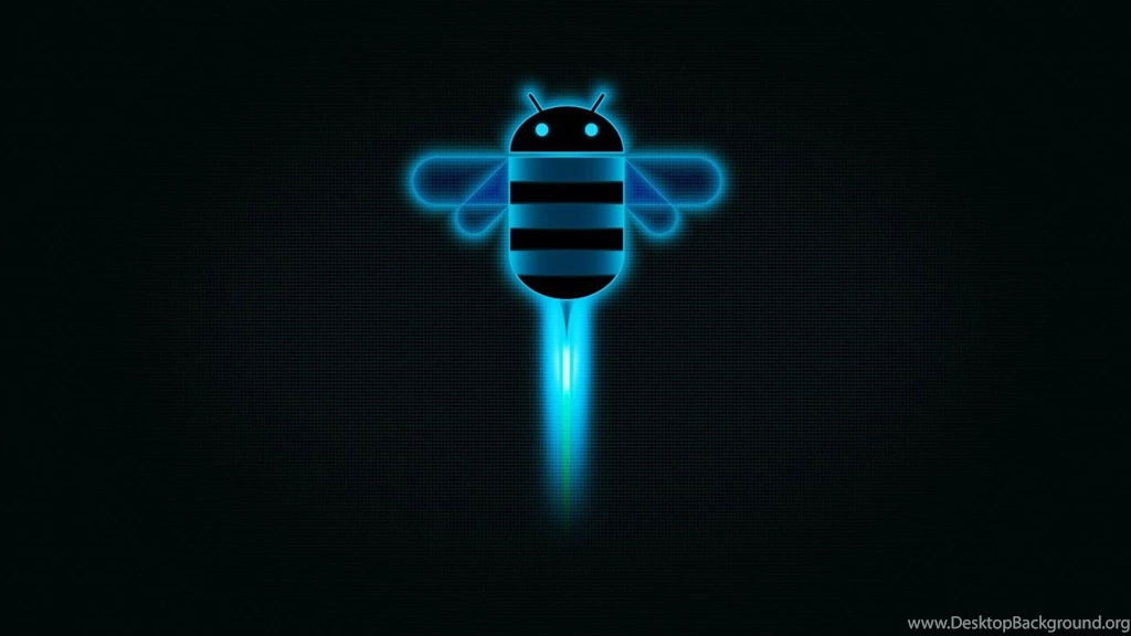 Blue Android Bee Desktop Wallpapers 1062