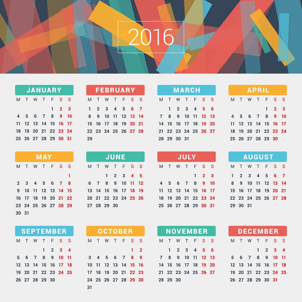 2016 Calendar Templates