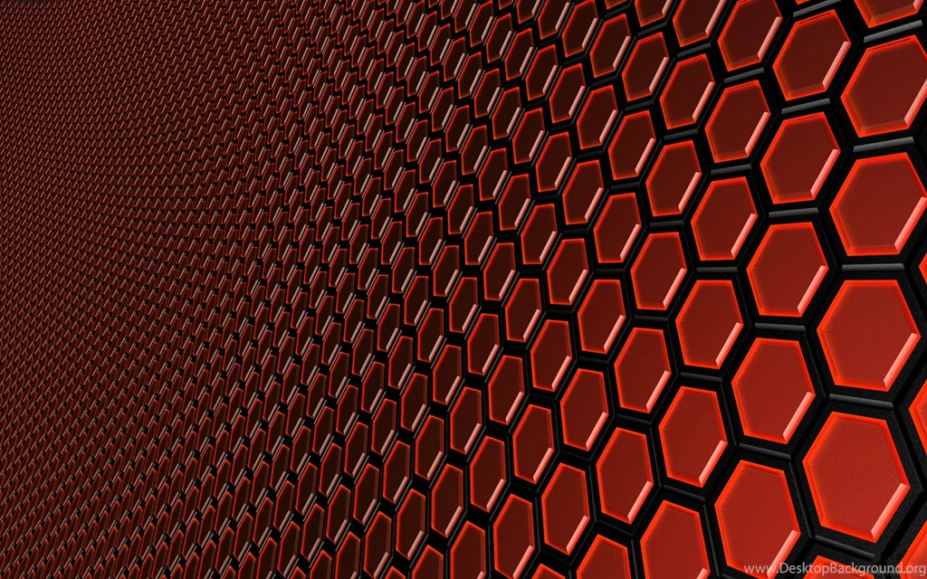 Download 2560x1600 Orange Hexagons Wallpapers