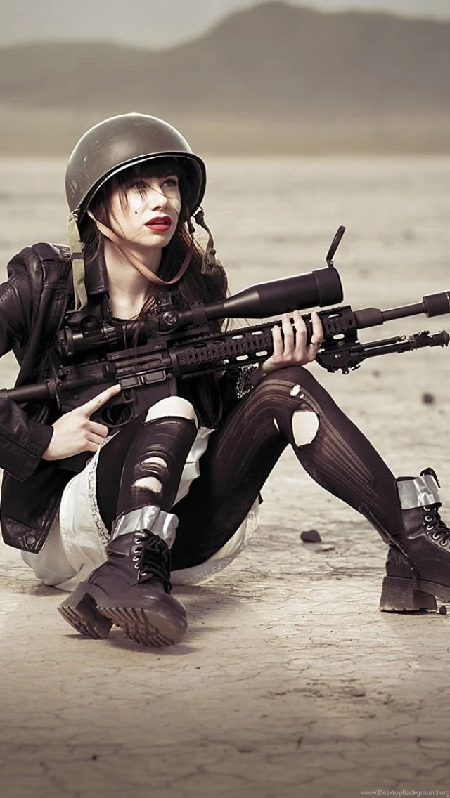Army Girls iPhone 5 Wallpapers
