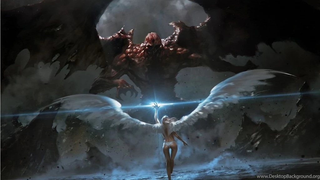 Angel Demons Angels Vs Demon Wallpapers With 1366×768 Resolution ...