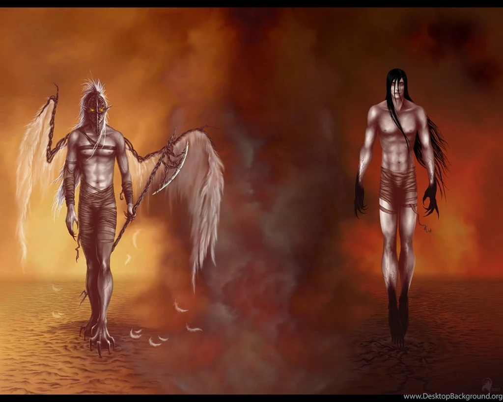 DeviantArt: More Like Light Vs Dark   Angel Vs Demon By Yasinargu
