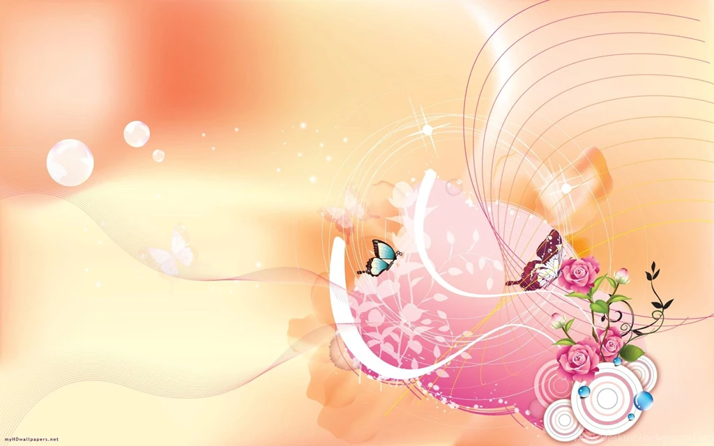 Wallpapers, Cool, Original, Rose, Design, Butterflies, Creative ...