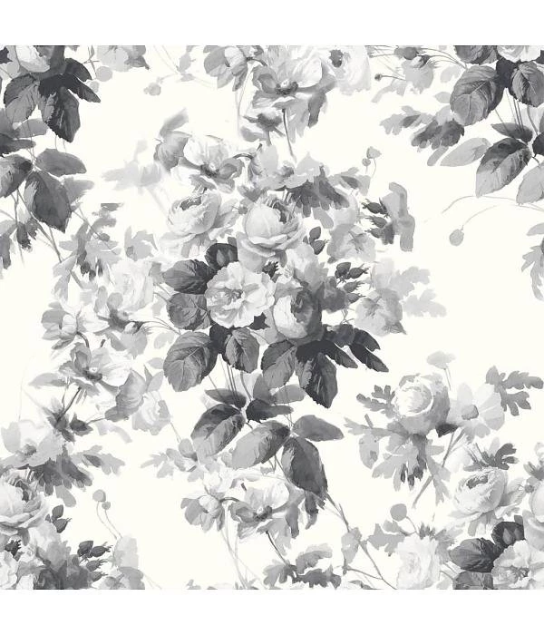 House Of Hackney LONDON ROSE Wallpapers Smoke Grey De Mooiste Muren