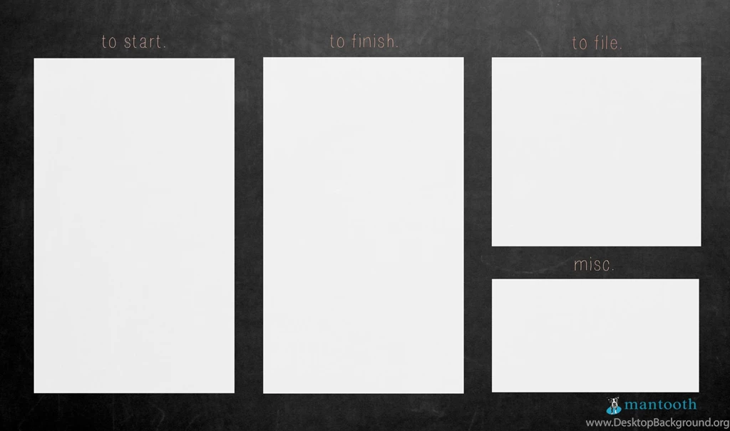 Organized Desktop Backgrounds