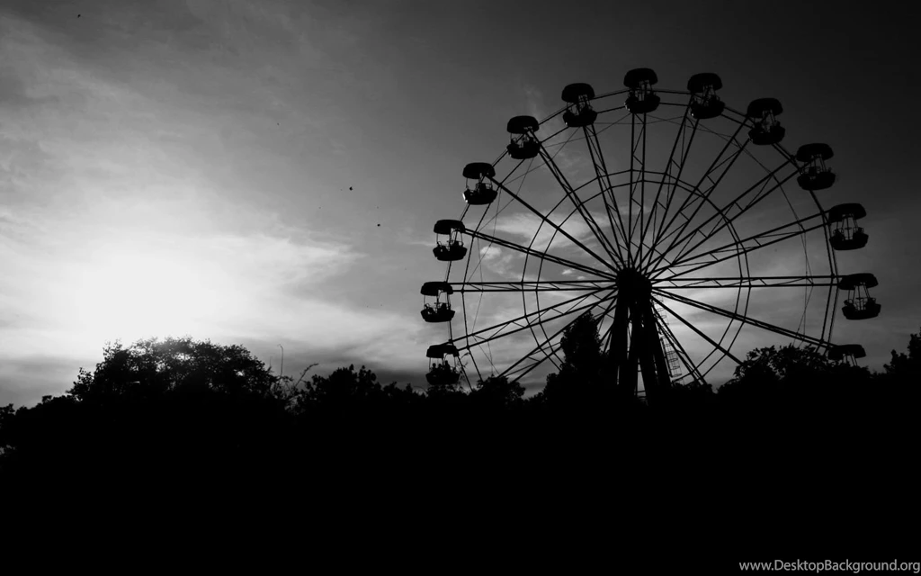 Ferris Wheel In Black And White Mac Wallpapers Download