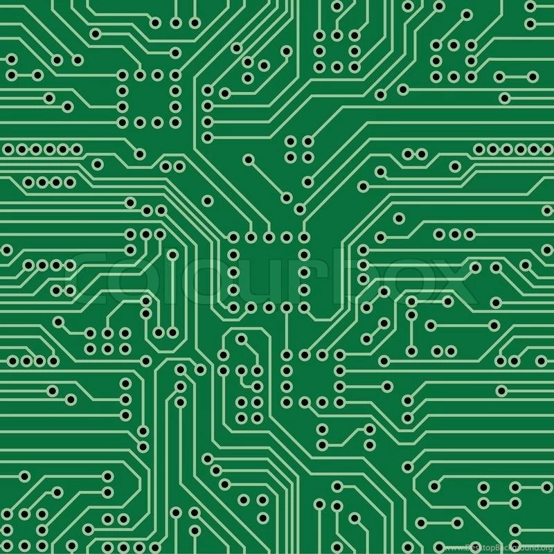 Illustration Of Electronic Chip On White Backgrounds