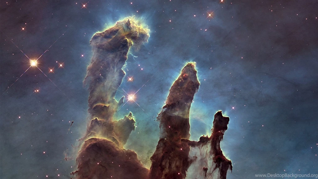 Hubble "Pillars Of Creation" 2014 Revisit 1920x1080 Desktop Crops ...