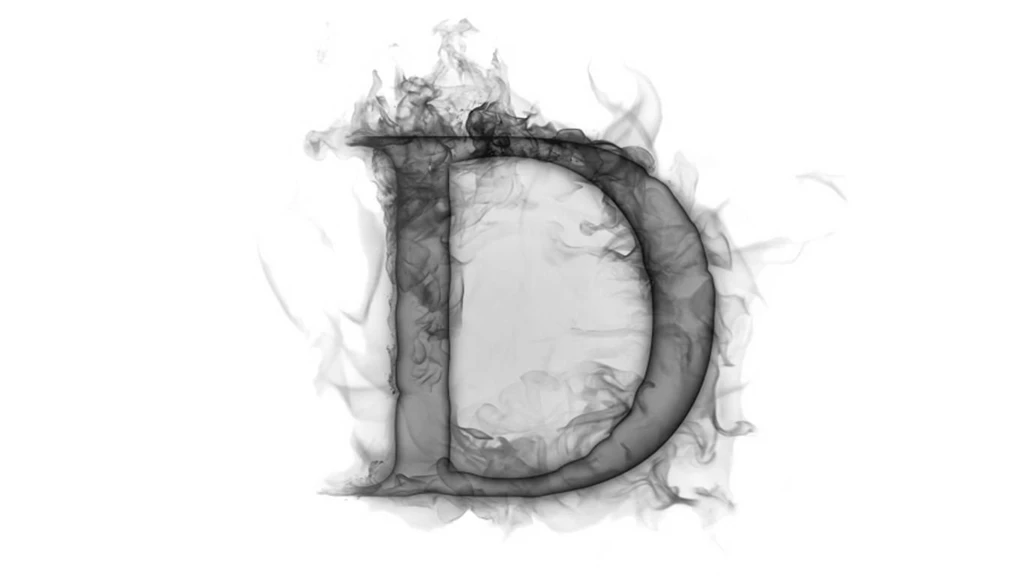 1366X768 Smoke Letter D Wallpapers Download