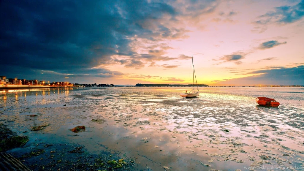Lake Sunset Landscape Mac Wallpapers Download
