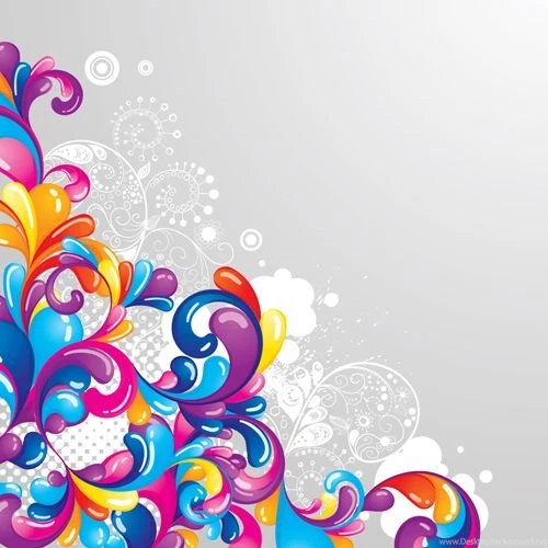Set Of Colored Swirl Vector Backgrounds Art 02   Vector Backgrounds ...