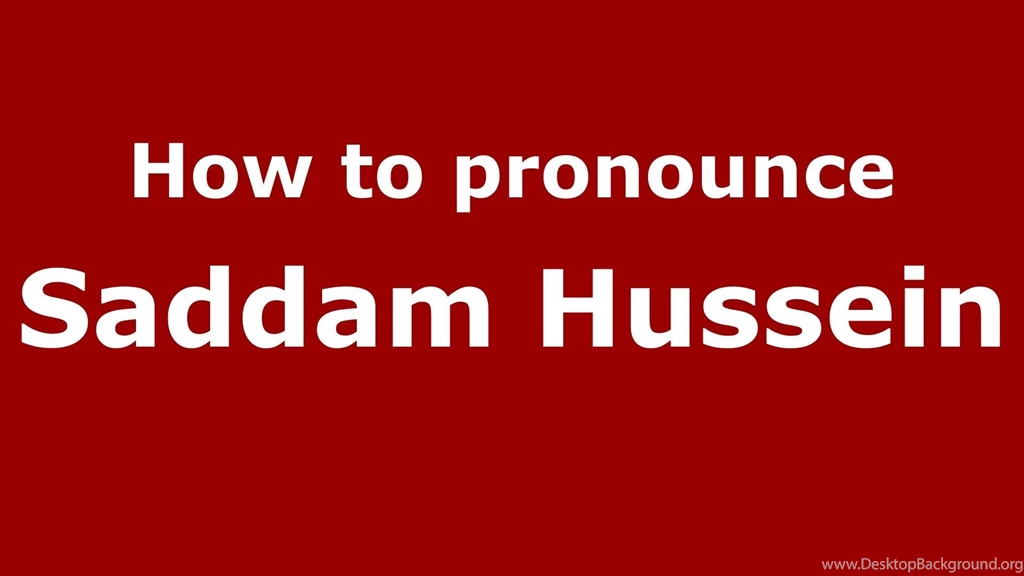 How To Pronounce Saddam Hussein (Arabic/Iraq) PronounceNames.com ...