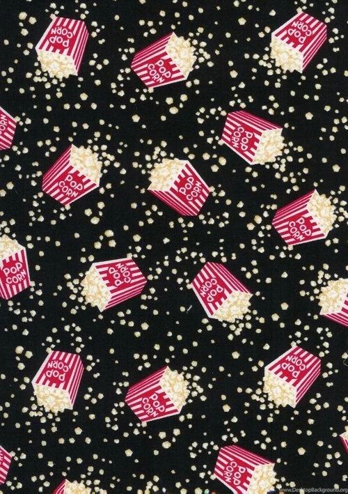 Timeless Treasures Fun Food MOVIE Popcorn BOXES Fabric...1 Yard ...