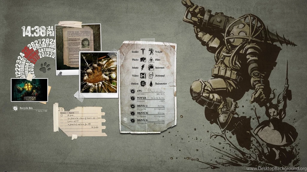 BioShock, Rapture, Big Daddy, Little Sister, Video Games, Mr ...