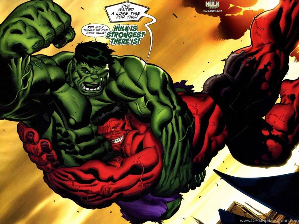 Green hulk vs red hulk wallpaper 2 l