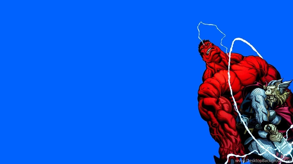 Red Hulk Fighting Thor HD Desktop Wallpapers : Widescreen : High ...