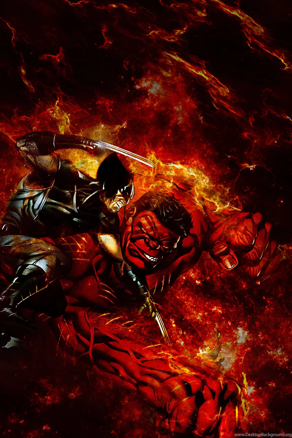 Red Hulk Vs. Wolverine By X3ternal HavocX On DeviantArt