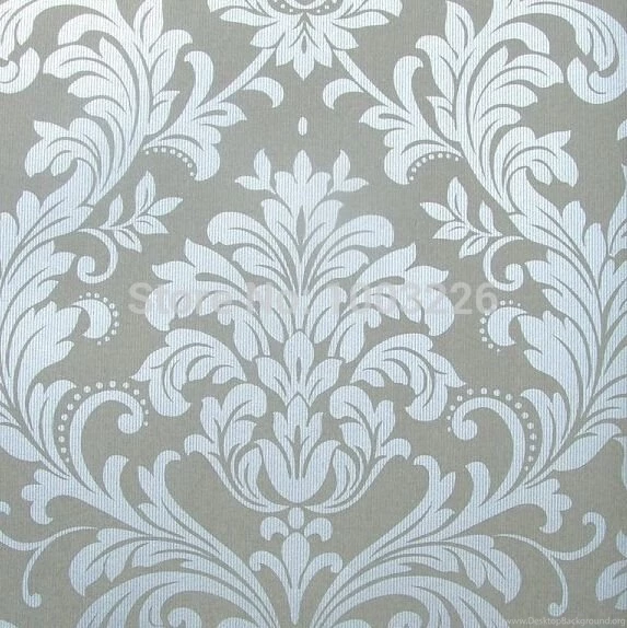 Online Get Cheap Silver Damask Wallpapers  Aliexpress.com