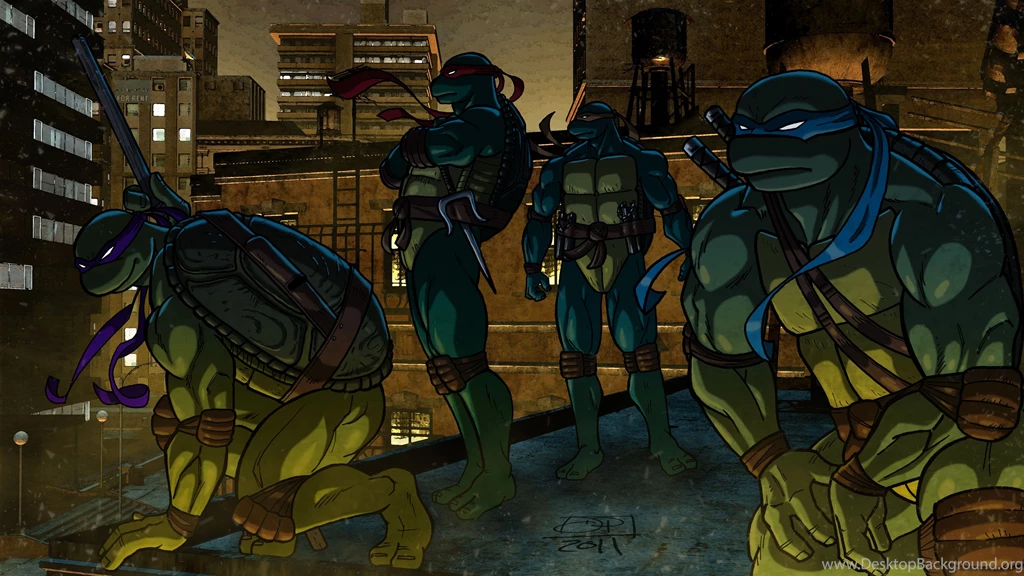 Teenage Mutant Ninja Turtles Warrior Cartoon Wallpapers