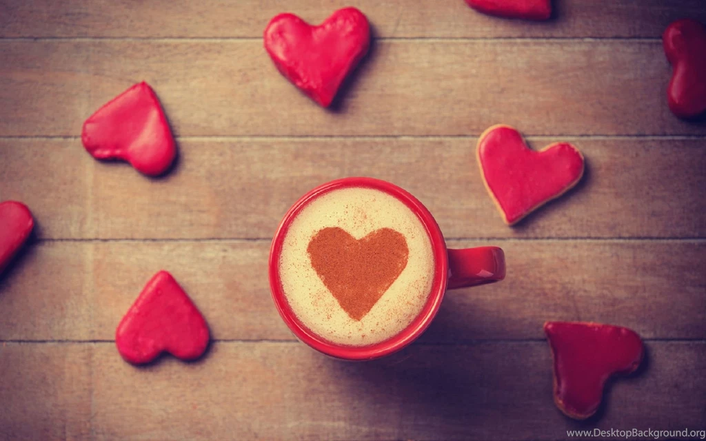 Love Heart In Coffee Cup Art Wallpapers