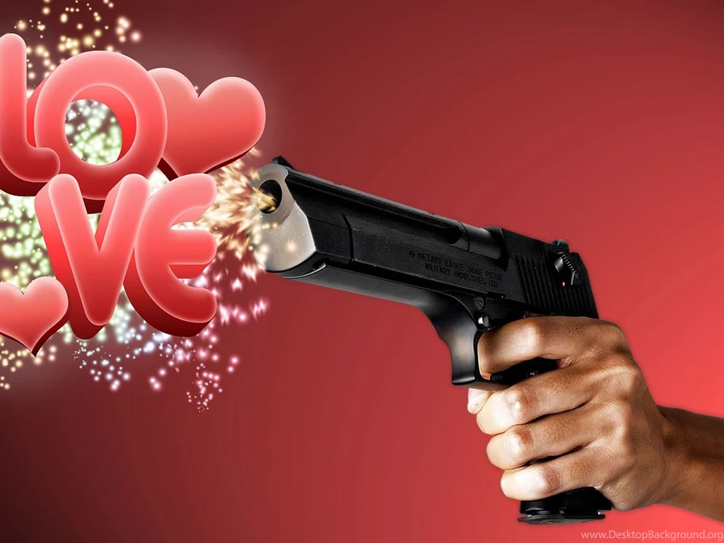 FREE DIGITAL ART LOVE GUN WALLPAPER (