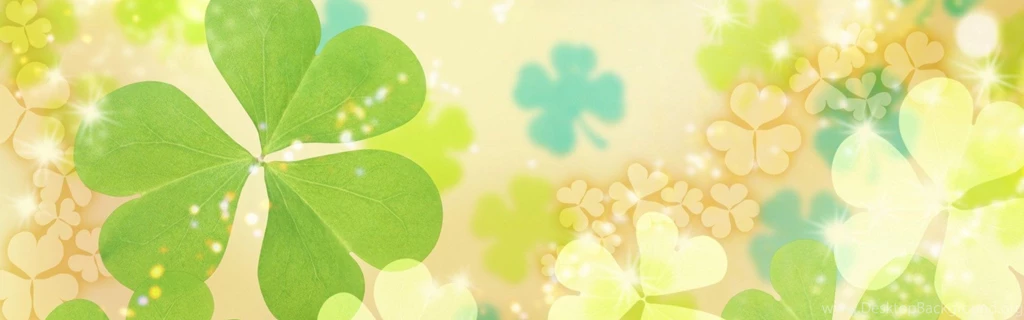 Download Wallpapers 3840x1200 Clover, Leaf, Shiny, Bright Dual Wide ...