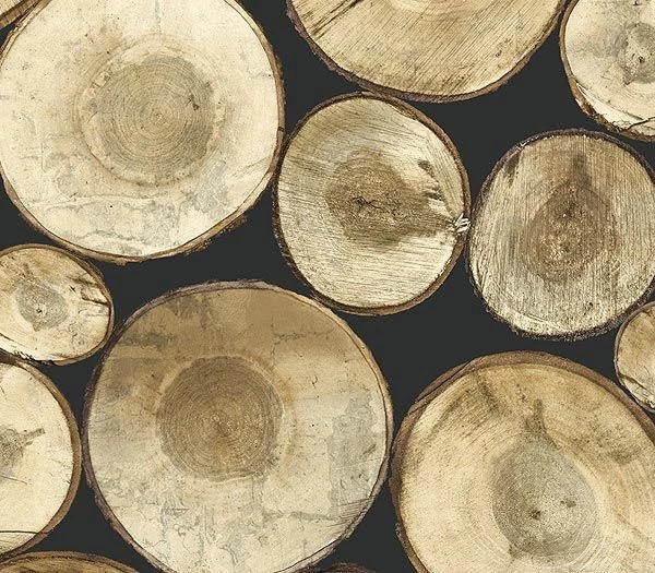 Black Wood Log Wallpapers By Wallquest