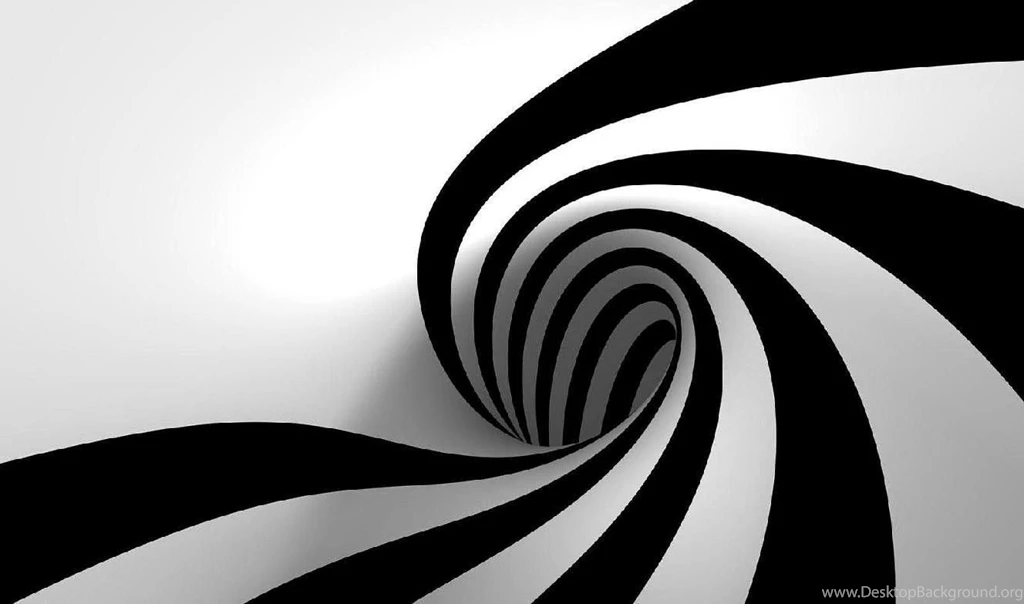 Abstract 3D Black N White Wallpper