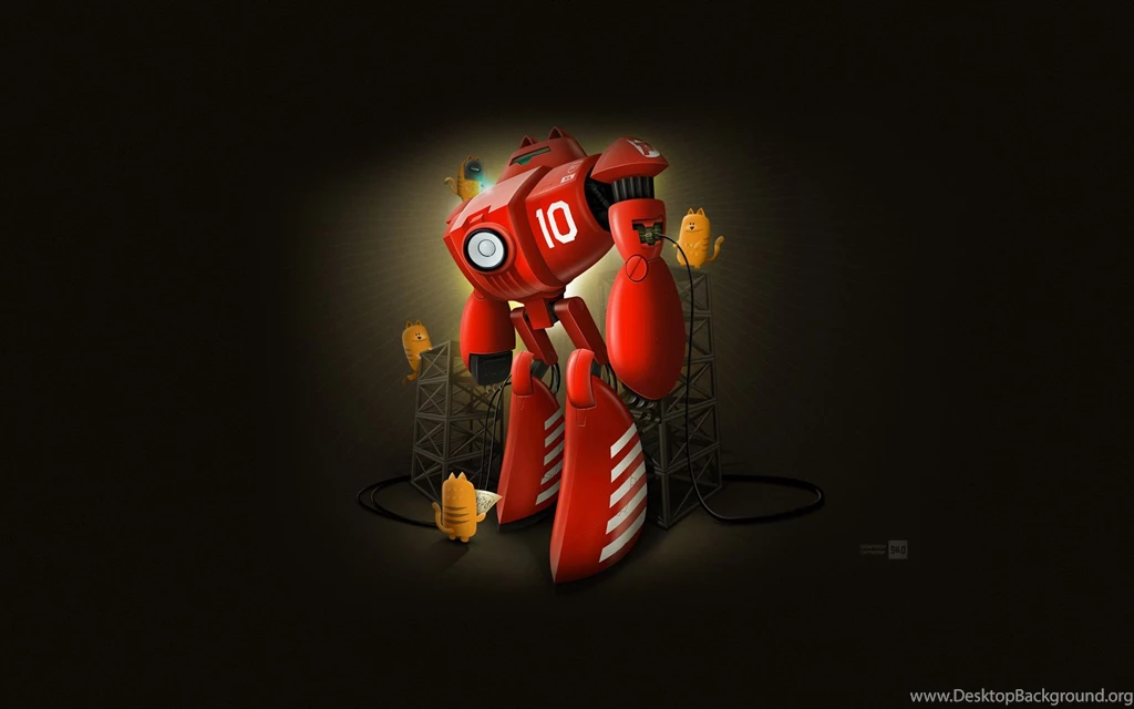 Cats Mecha Robots Wallpapers (