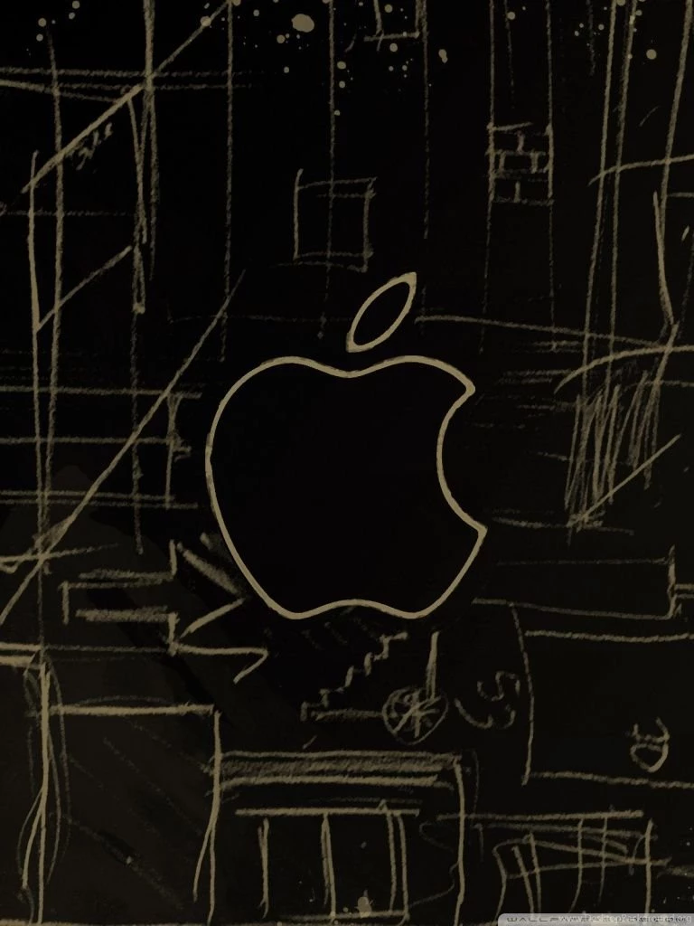 Apple Logo Sketch HD Desktop Wallpapers : High Definition ...