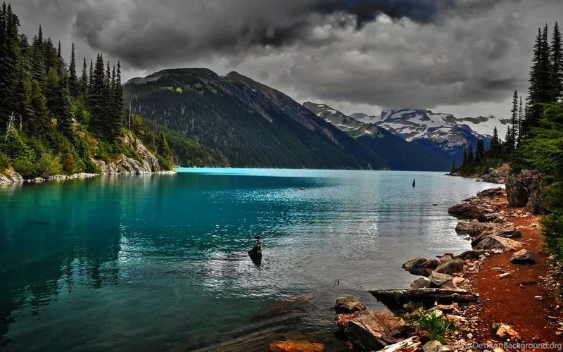 Blue Dark MOUNTAIN RIVER – Nature Rivers HD Desktop Wallpapers