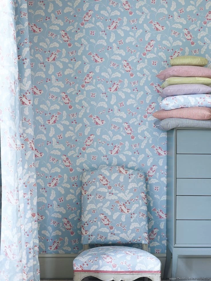 Songbird Wallpapers And Matching Fabric By Jane Churchill ...
