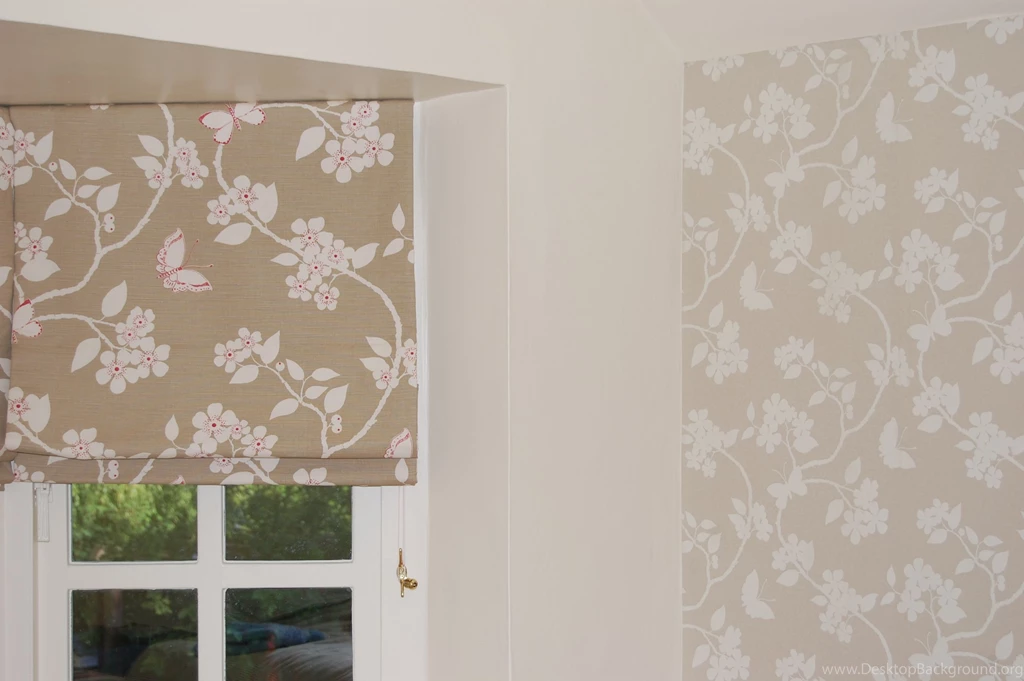 Diana Murray Interiors Wallpapers To Match The Roman Blinds Adds To ...