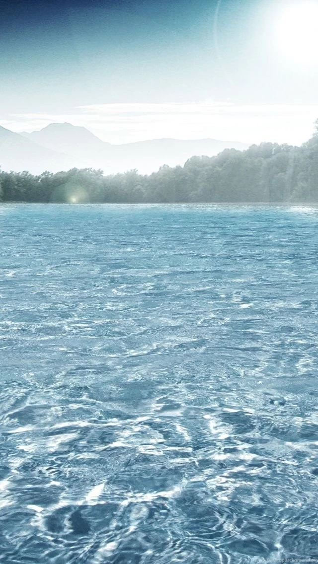 640x1136 Crystal Clear Water & Sun Iphone 5 Wallpapers