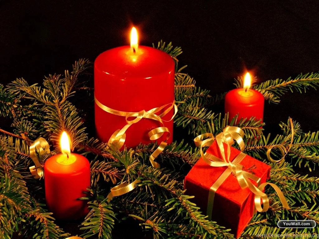 YouWall Christmas Candles Wallpapers Wallpaper,wallpapers,free ...