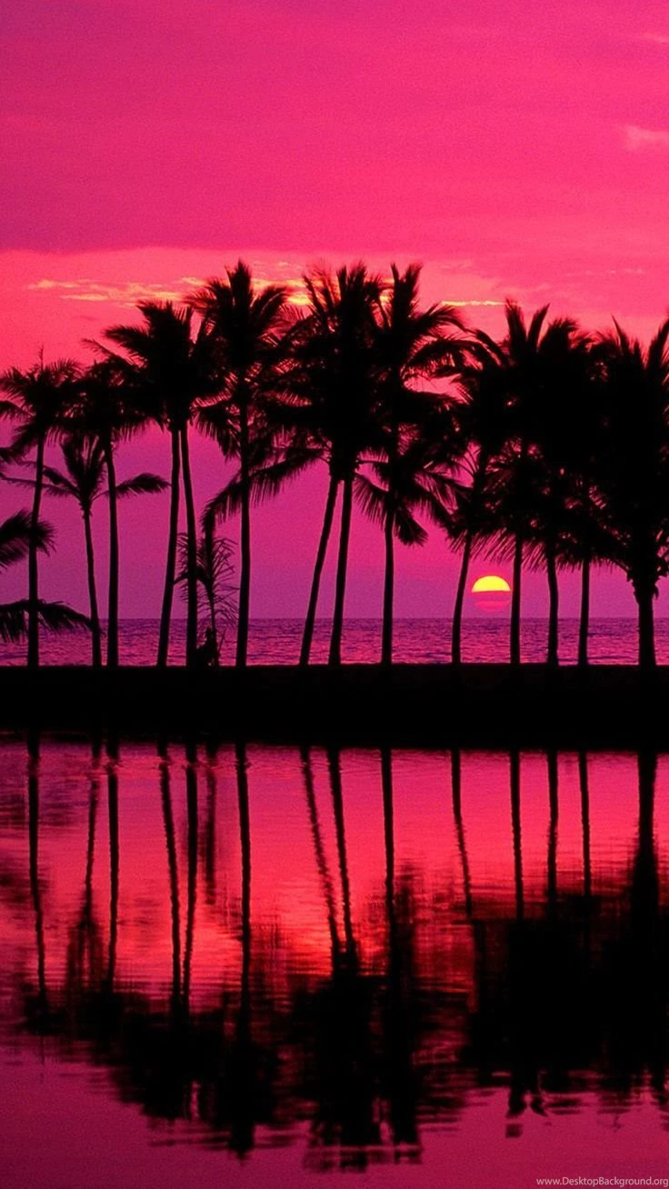 Hawaiian Sunset. iPhone Wallpapers Of Nature Landscape, Sunset ...