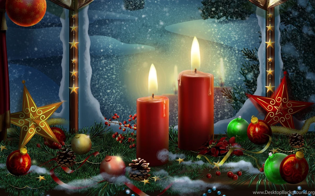 2560x1600 Christmas Bells, Christmas, Candles, Balls, Beautiful ...